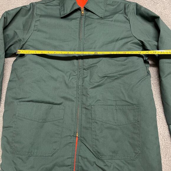 Vintage Union Made Jacket Mens Size 40 Green Full Zip Mechanic Work - Picture 2 of 13
